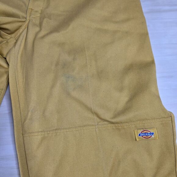 Dickies Loose Fit Double Knee‎ Work Pants Cell Phone Pocket Gold Size 38 x  34 - Picture 8 of 15